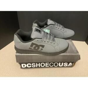 New! Mens DC Shoes Gaveler Low Top Pewter Gray Black Skate Shoes. Size 8. Nice!